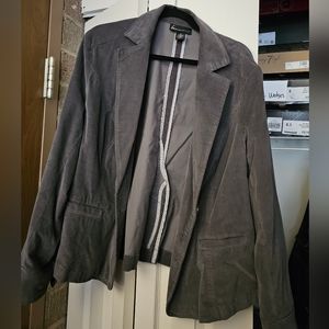 EUC Lane Bryant Grey Courderoy Jacket size 20